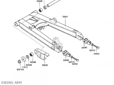 SWING ARM - ZX600B1 NINJA 600RX 1987 USA CALIFORNIA