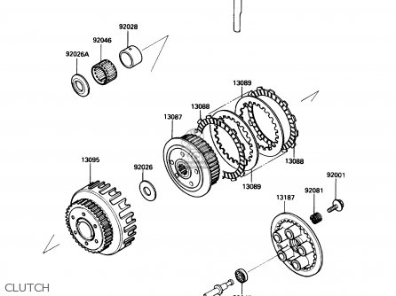CLUTCH - ZX600C1 NINJA 600R 1988 USA CALIFORNIA CANADA