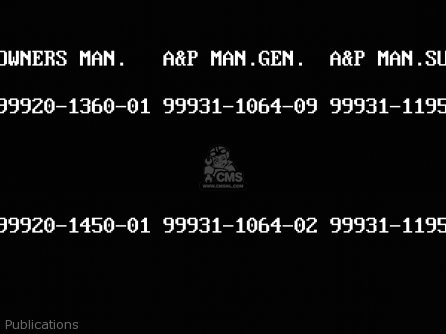 Publications - ZX600C1 NINJA 600R 1988 USA CALIFORNIA CANADA