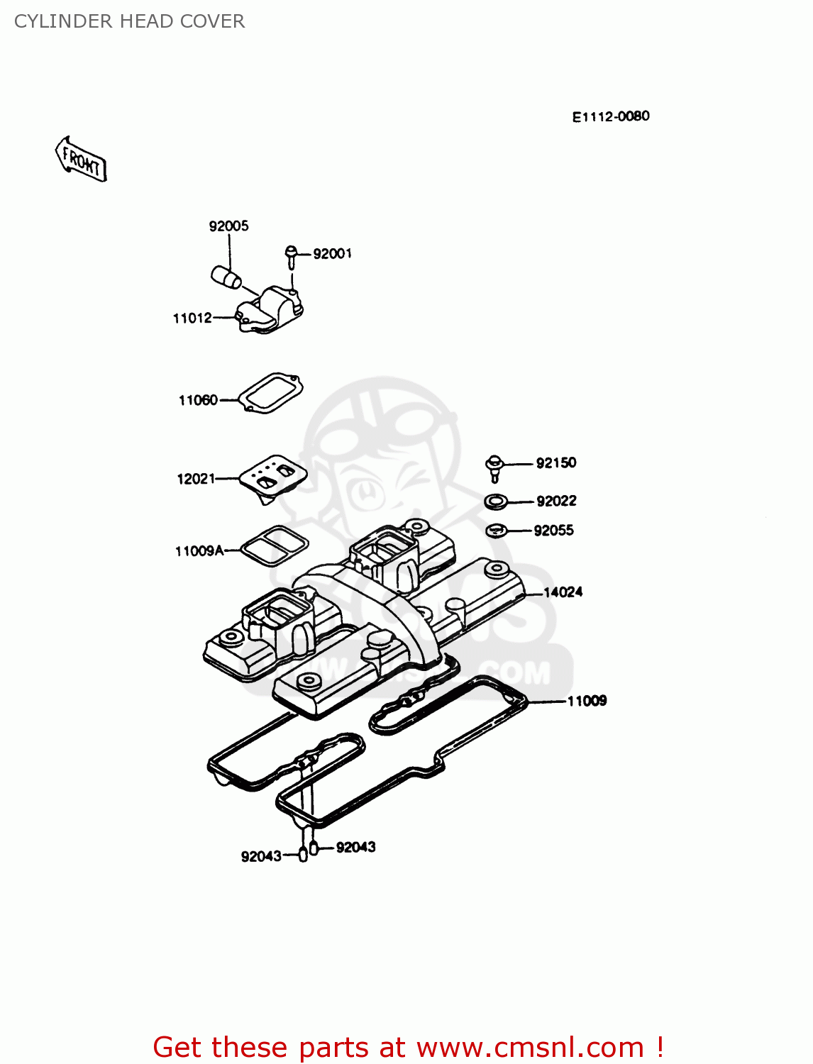 CYLINDER HEAD COVER ZX600C10 GPX600R 1997 FG
