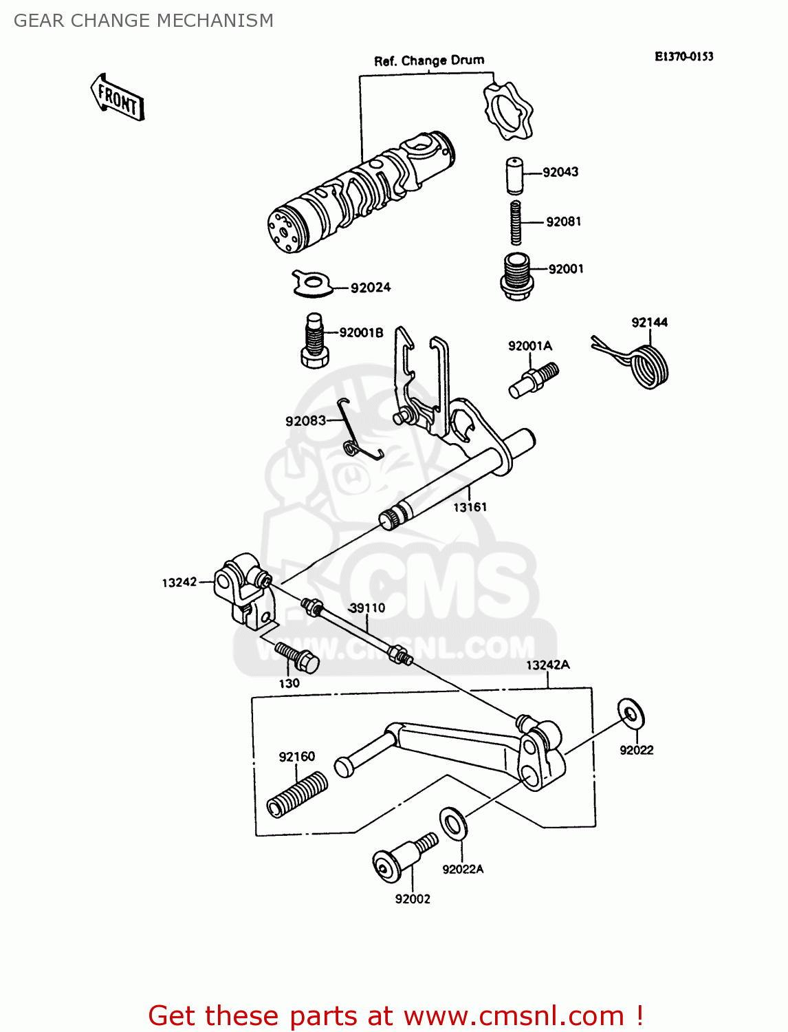 GEAR CHANGE MECHANISM ZX600C10 GPX600R 1997 FG
