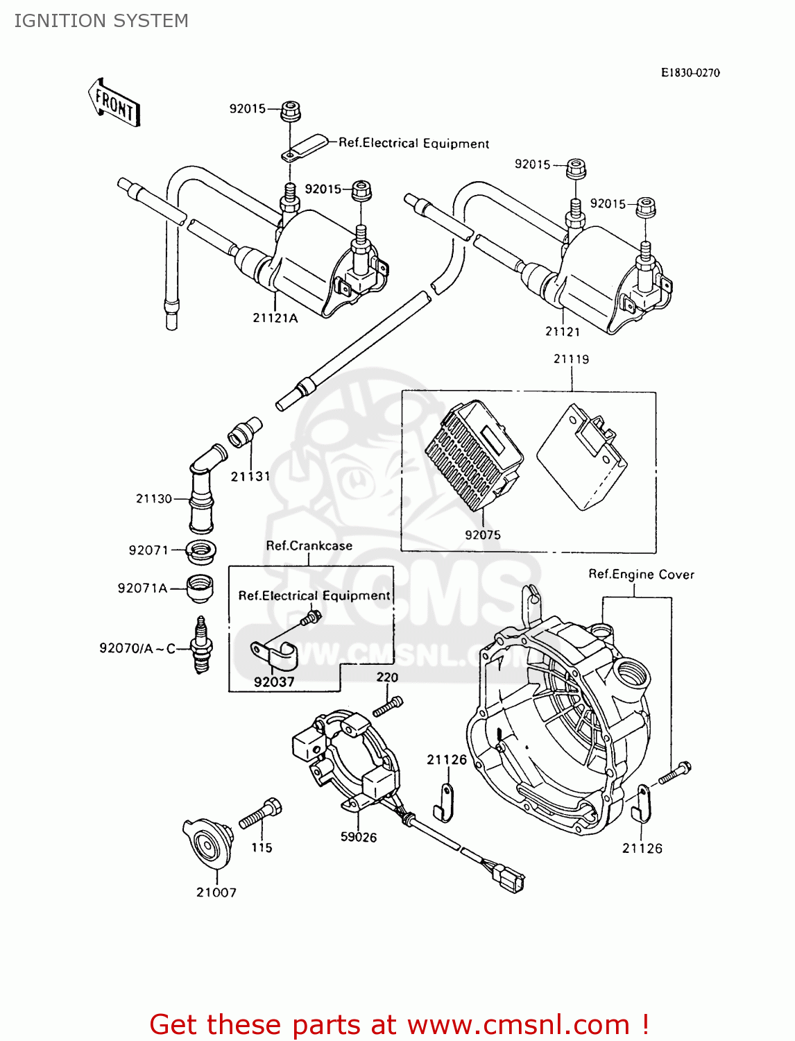 IGNITION SYSTEM ZX600C10 GPX600R 1997 FG