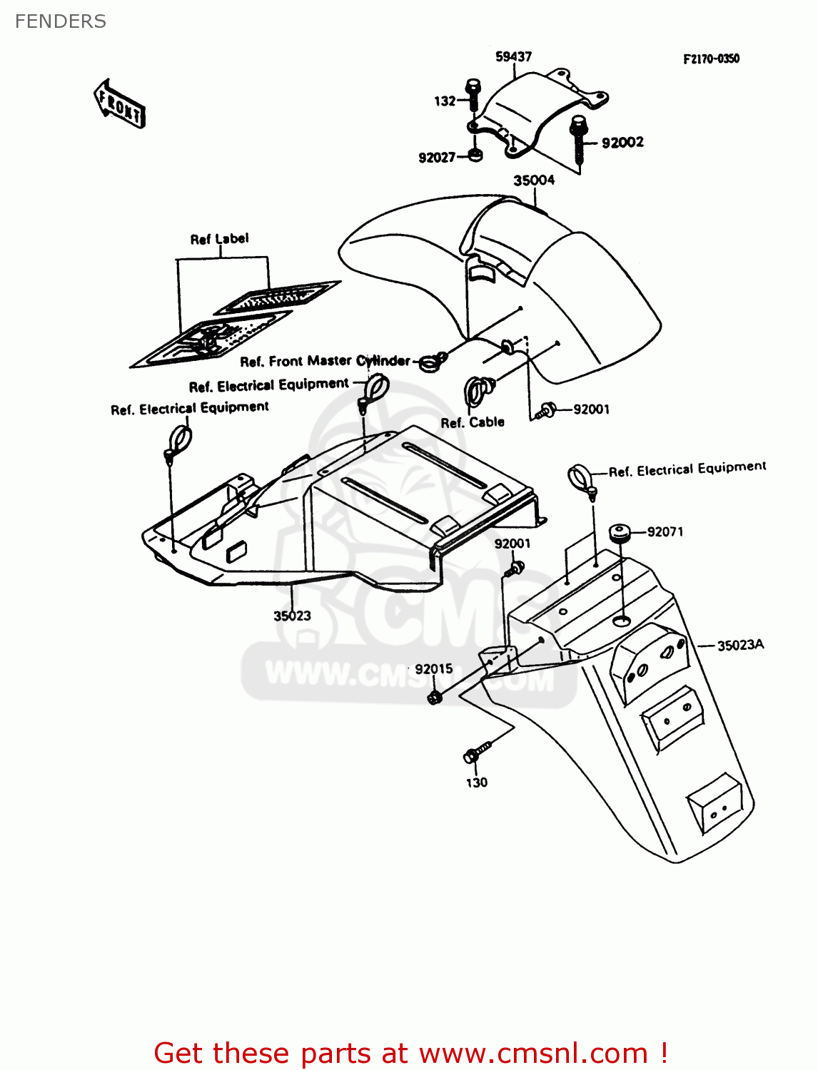 FENDERS ZX600C10 GPX600R 1997 FG