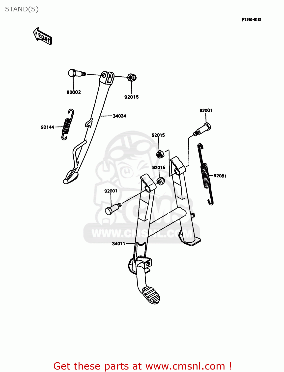 STAND(S) ZX600C10 GPX600R 1997 FG