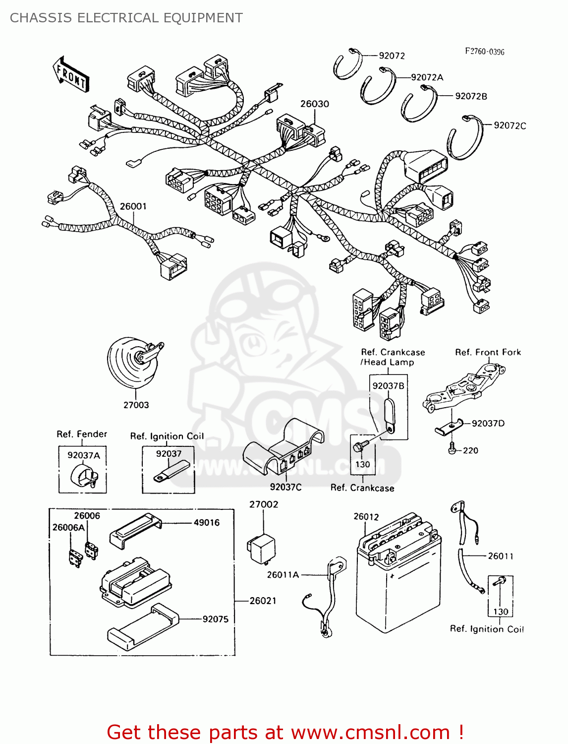 CHASSIS ELECTRICAL EQUIPMENT ZX600C10 GPX600R 1997 FG
