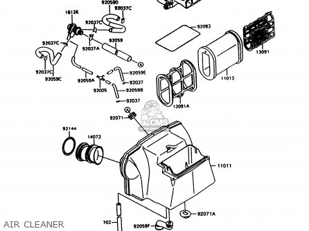 AIR CLEANER - ZX600C10 GPX600R 1997 FG
