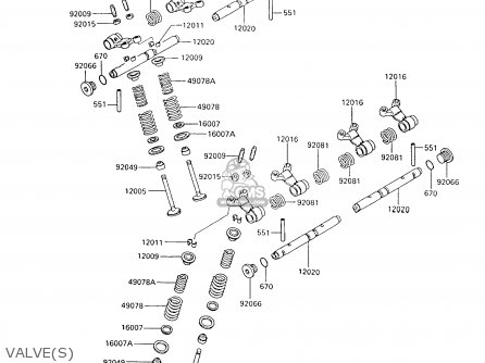VALVE(S) - ZX600C10 GPX600R 1997 FG