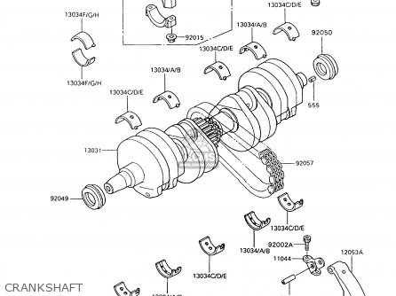CRANKSHAFT - ZX600C10 GPX600R 1997 FG