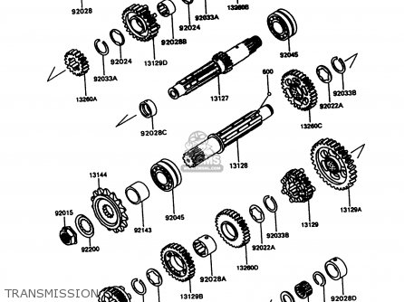 TRANSMISSION - ZX600C10 GPX600R 1997 FG