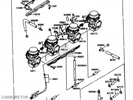 CARBURETOR - ZX600C10 GPX600R 1997 FG