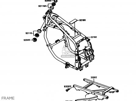 FRAME - ZX600C10 GPX600R 1997 FG