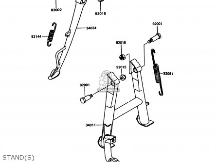 STAND(S) - ZX600C10 GPX600R 1997 FG