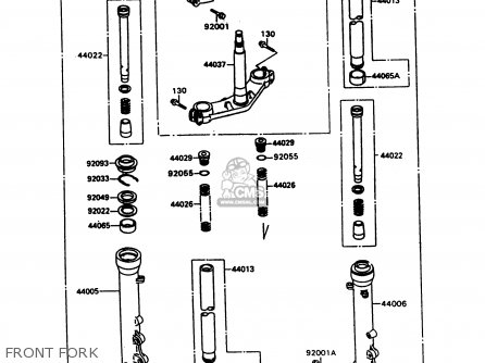 FRONT FORK - ZX600C10 GPX600R 1997 FG