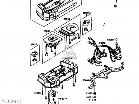 METER(S) - ZX600C10 GPX600R 1997 FG
