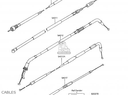 CABLES - ZX600C10 GPX600R 1997 FG