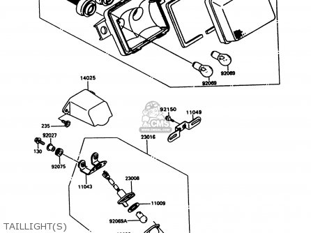 TAILLIGHT(S) - ZX600C10 GPX600R 1997 FG