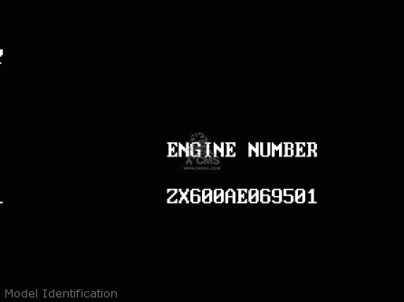 Model Identification - ZX600C10 GPX600R 1997 FG