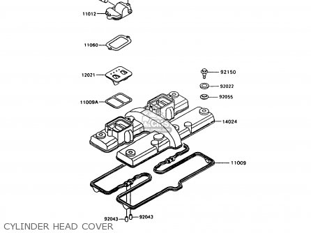 CYLINDER HEAD COVER - ZX600C10 NINJA 600R 1997 USA CALIFORNIA