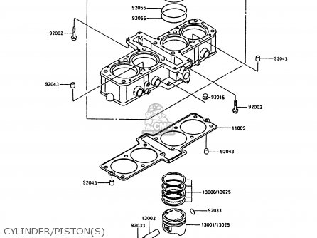 CYLINDER/PISTON(S) - ZX600C10 NINJA 600R 1997 USA CALIFORNIA