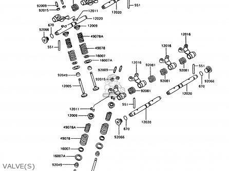 VALVE(S) - ZX600C10 NINJA 600R 1997 USA CALIFORNIA
