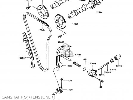 CAMSHAFT(S)/TENSIONER - ZX600C10 NINJA 600R 1997 USA CALIFORNIA
