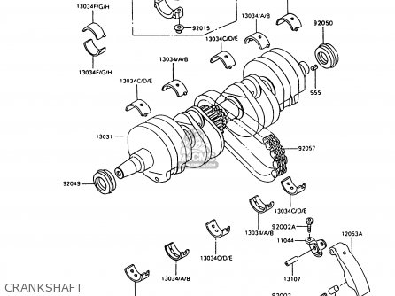 CRANKSHAFT - ZX600C10 NINJA 600R 1997 USA CALIFORNIA