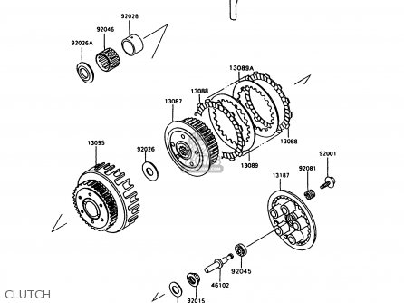 CLUTCH - ZX600C10 NINJA 600R 1997 USA CALIFORNIA