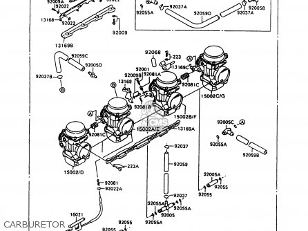 CARBURETOR - ZX600C10 NINJA 600R 1997 USA CALIFORNIA