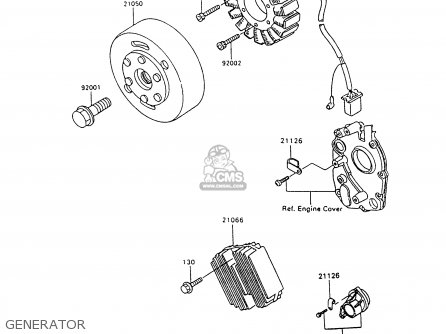 GENERATOR - ZX600C10 NINJA 600R 1997 USA CALIFORNIA