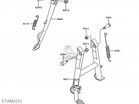 STAND(S) - ZX600C10 NINJA 600R 1997 USA CALIFORNIA
