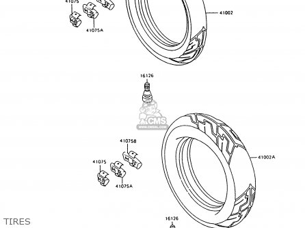 TIRES - ZX600C10 NINJA 600R 1997 USA CALIFORNIA