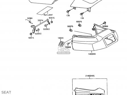 SEAT - ZX600C10 NINJA 600R 1997 USA CALIFORNIA