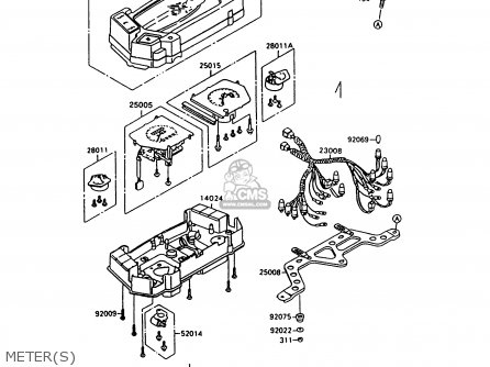 METER(S) - ZX600C10 NINJA 600R 1997 USA CALIFORNIA