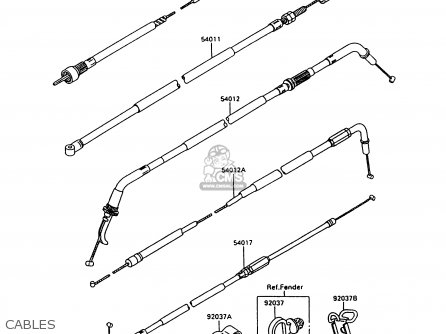 CABLES - ZX600C10 NINJA 600R 1997 USA CALIFORNIA