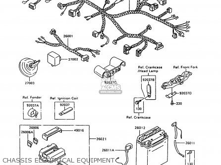 CHASSIS ELECTRICAL EQUIPMENT - ZX600C10 NINJA 600R 1997 USA CALIFORNIA
