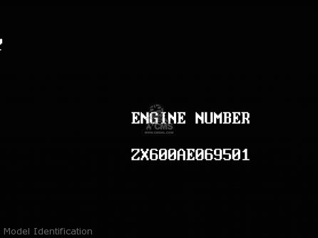 Model Identification - ZX600C10 NINJA 600R 1997 USA CALIFORNIA
