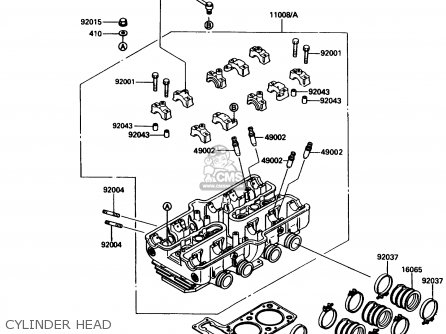 CYLINDER HEAD - ZX600C2 NINJA 600R 1989 USA CALIFORNIA CANADA
