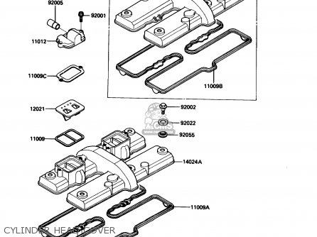 CYLINDER HEAD COVER - ZX600C2 NINJA 600R 1989 USA CALIFORNIA CANADA