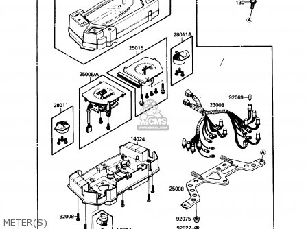 METER(S) - ZX600C2 NINJA 600R 1989 USA CALIFORNIA CANADA