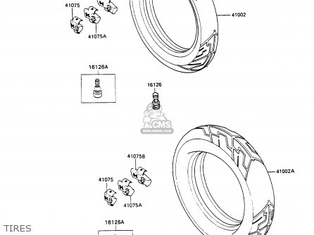 TIRES - ZX600C3 GPX600R 1990 EUROPE UK FR FG