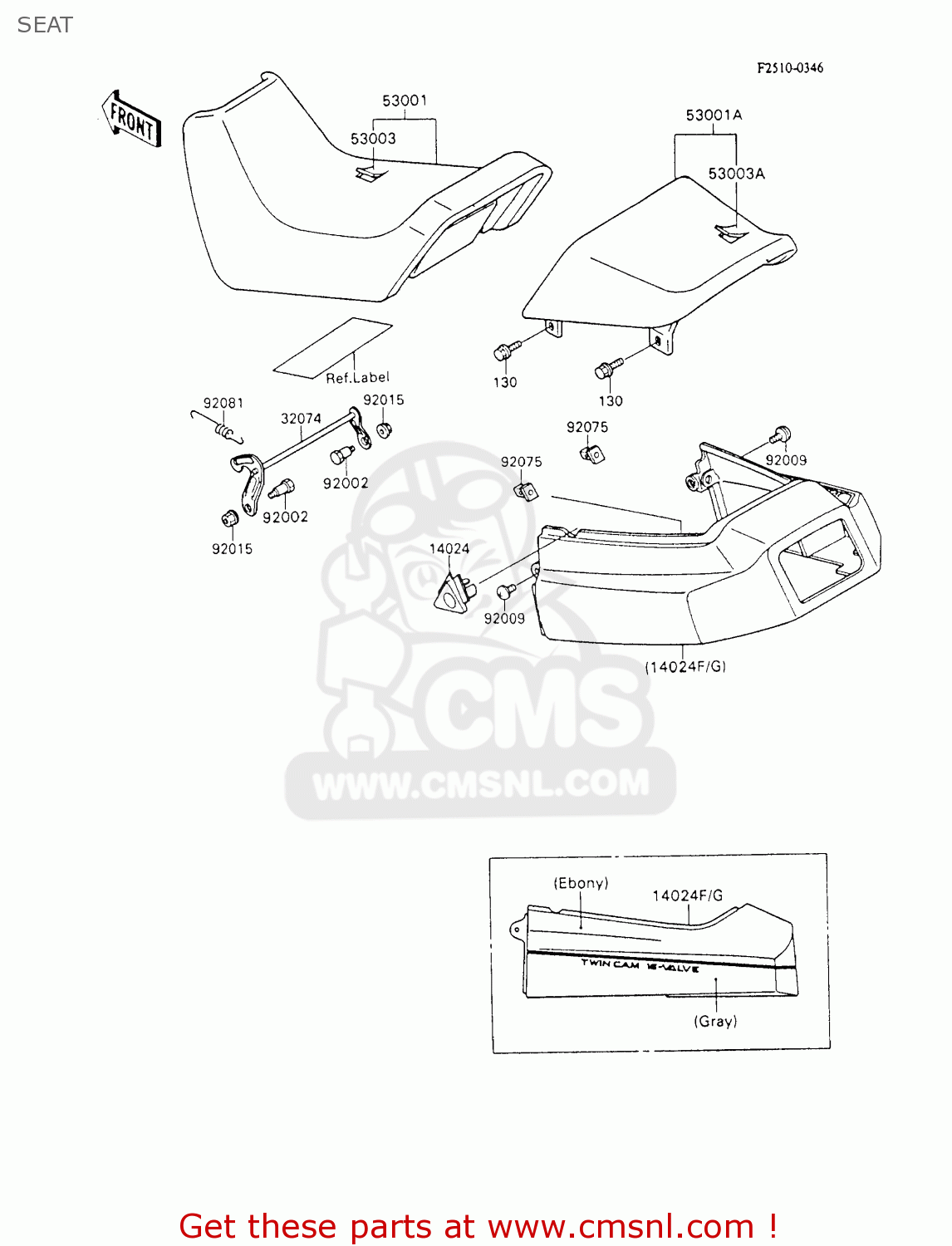 SEAT ZX600C4 NINJA 600R 1991 USA CALIFORNIA