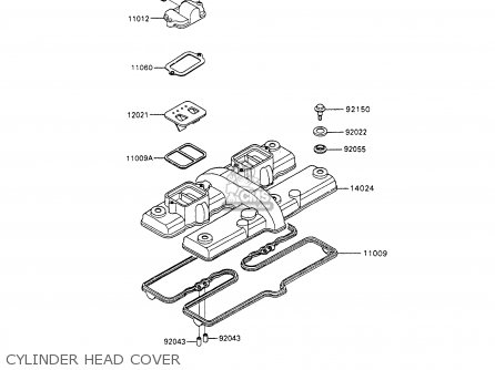 CYLINDER HEAD COVER - ZX600C4 NINJA 600R 1991 USA CALIFORNIA