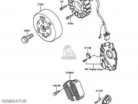 GENERATOR - ZX600C4 NINJA 600R 1991 USA CALIFORNIA