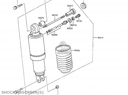 SHOCK ABSORBER(S) - ZX600C4 NINJA 600R 1991 USA CALIFORNIA