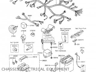 CHASSIS ELECTRICAL EQUIPMENT - ZX600C4 NINJA 600R 1991 USA CALIFORNIA