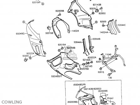 COWLING - ZX600C4 NINJA 600R 1991 USA CALIFORNIA