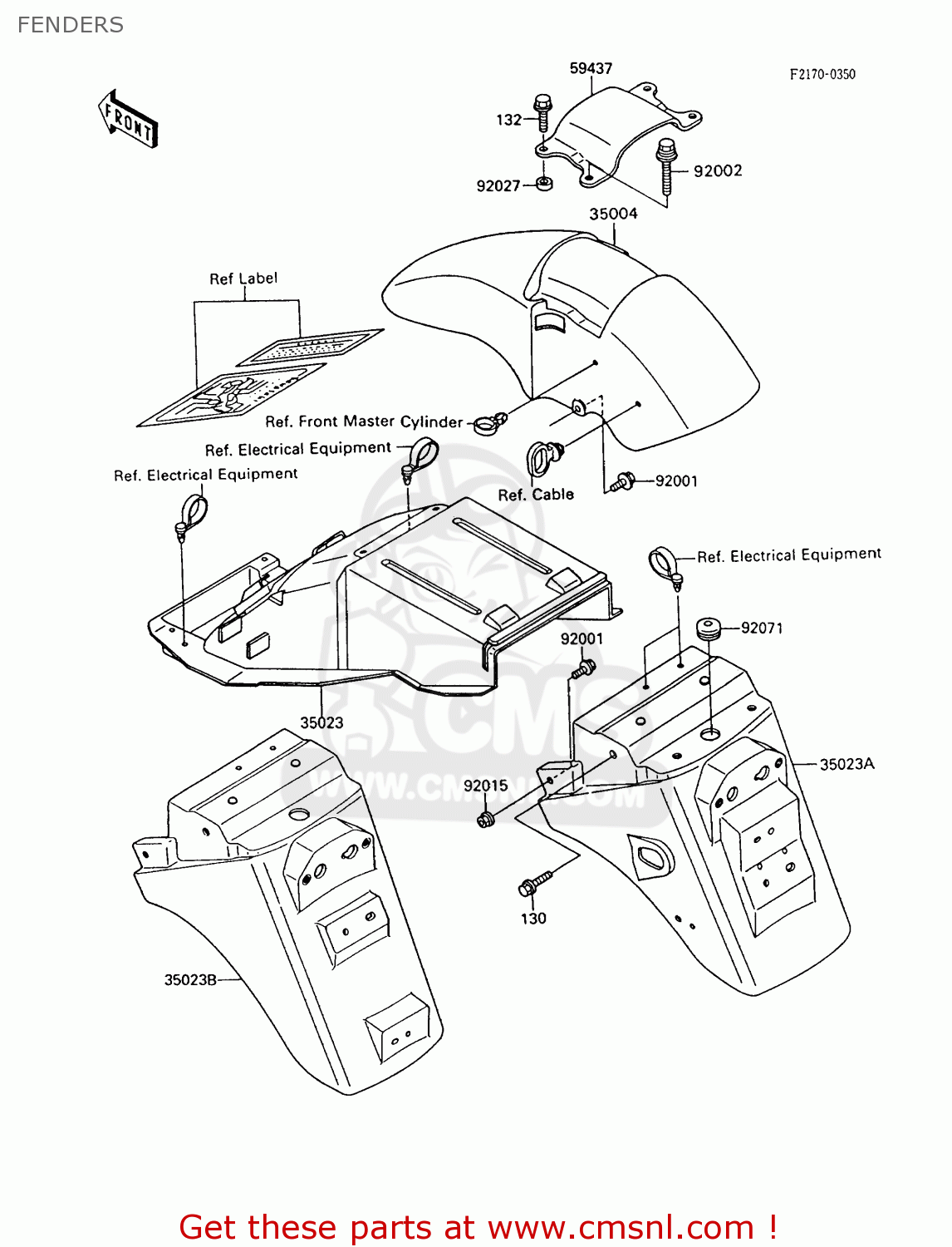 FENDERS ZX600C6 GPX600R 1993 UNITED KINGDOM NL FG SD