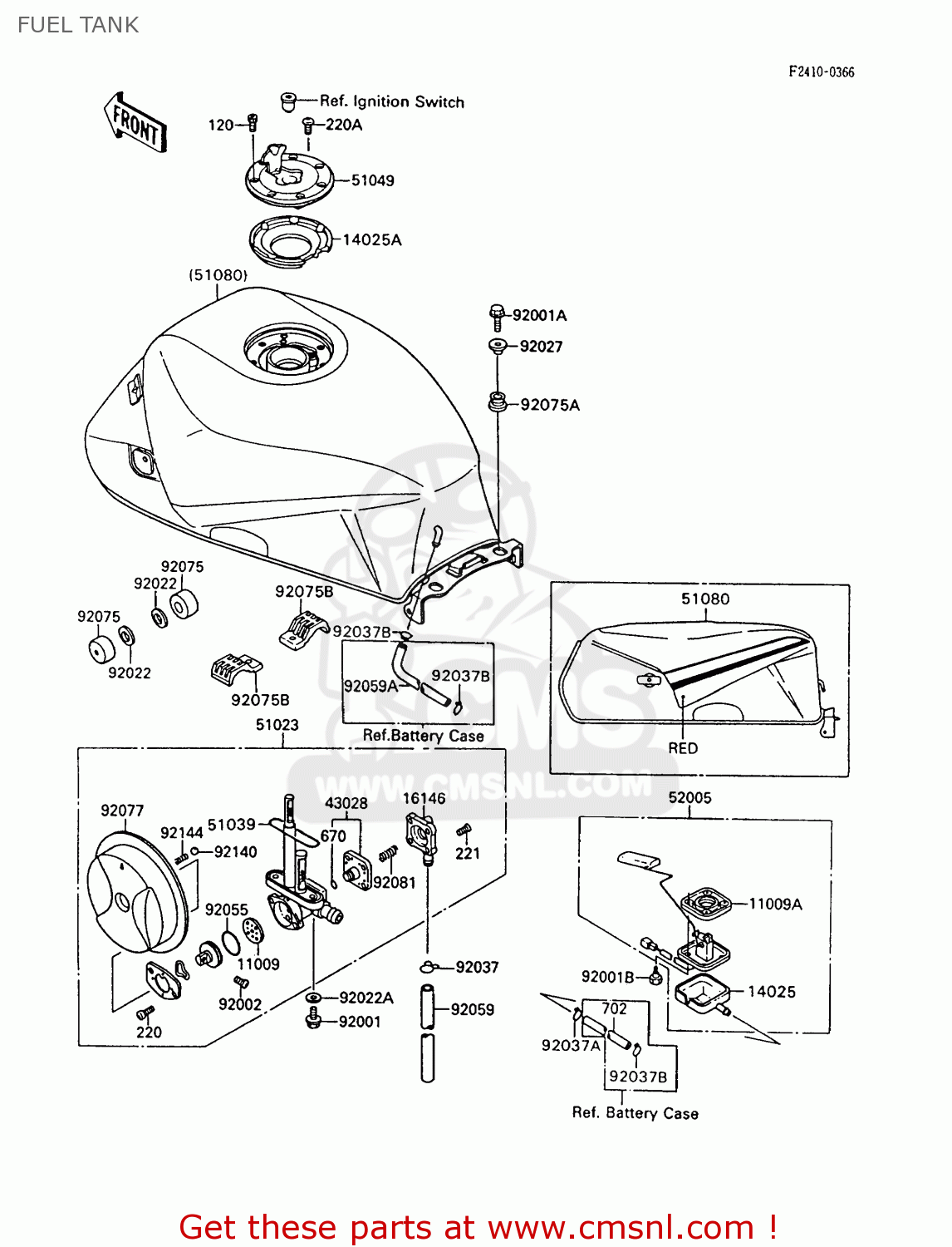 FUEL TANK ZX600C6 GPX600R 1993 UNITED KINGDOM NL FG SD