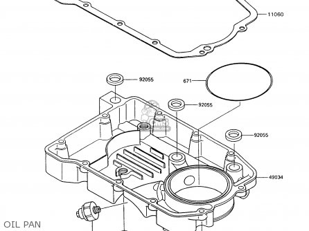 OIL PAN - ZX600C7 GPX600R 1994 UNITED KINGDOM NL FG SD