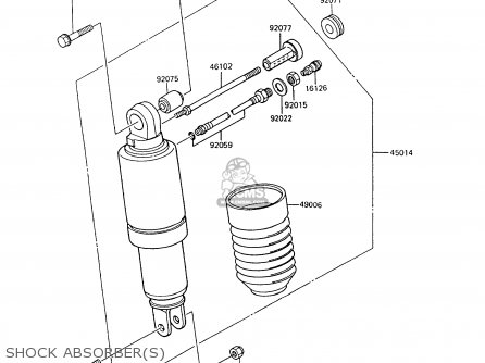 SHOCK ABSORBER(S) - ZX600C7 GPX600R 1994 UNITED KINGDOM NL FG SD